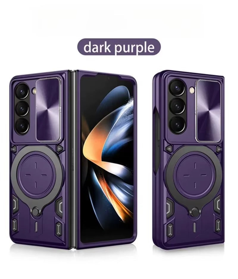 FlexiArmor Ring – Z Fold 7/6/5 360° Car Mount MagSafe Case