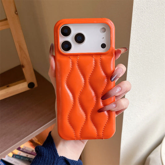 Oil Wax Leather down Jacket iPhone