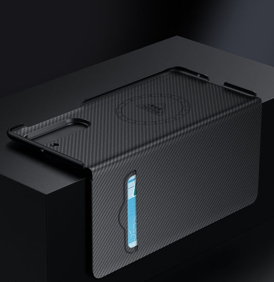 MagCarbon Wallet Z Fold 7, 6,5,4 - Carbon Fiber with MagSafe Case