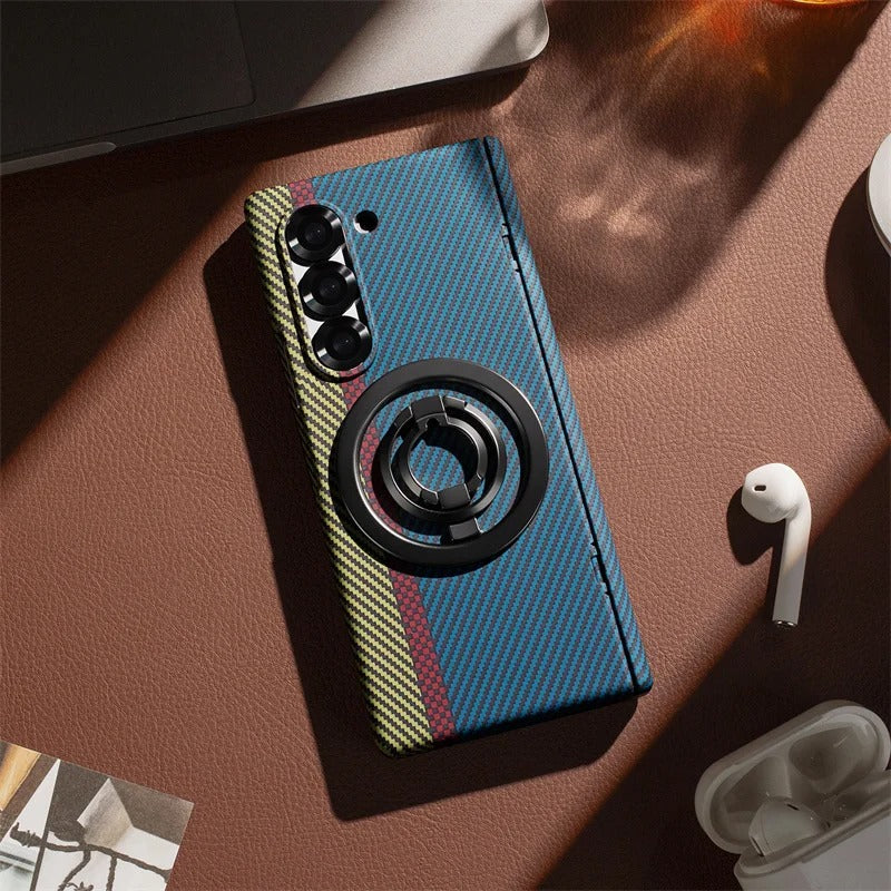 MagGrip Fold –Z Fold 7, 6, 5 Carbon Fiber Magnetic Hinge Case