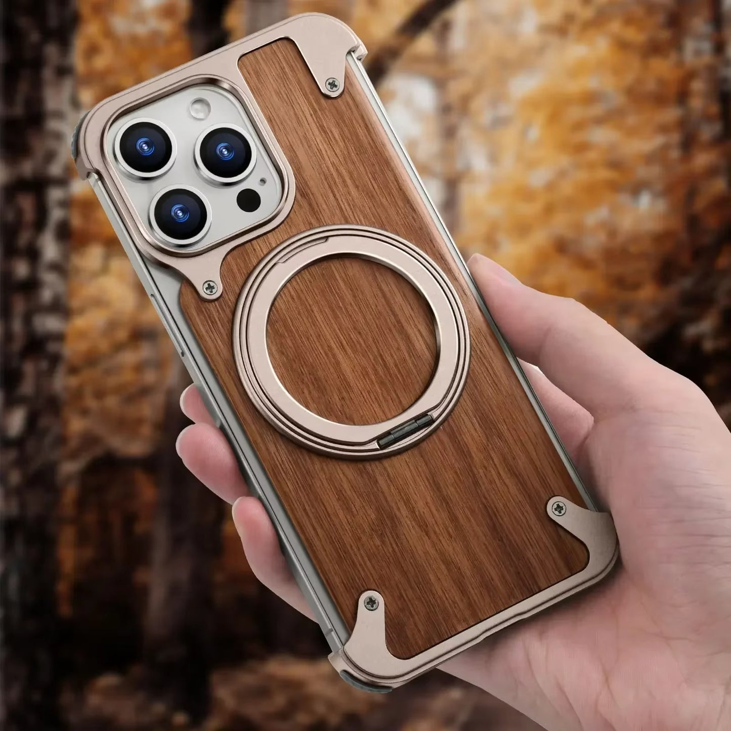 Solid Wooden Phone Case for iPhone 17 Pro