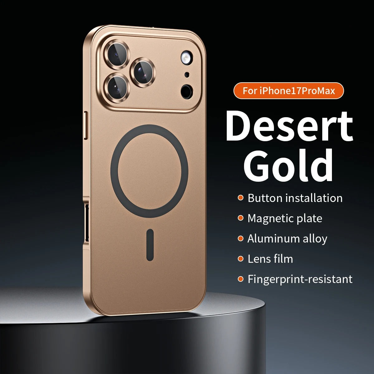 Luxury Suitable Metal Frame Case for iPhone 17 Series