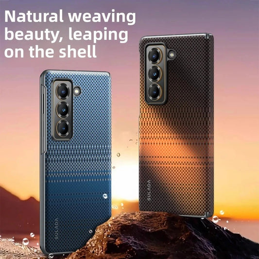 Fashional Slim Carbon Fiber Pattern Z Fold Series