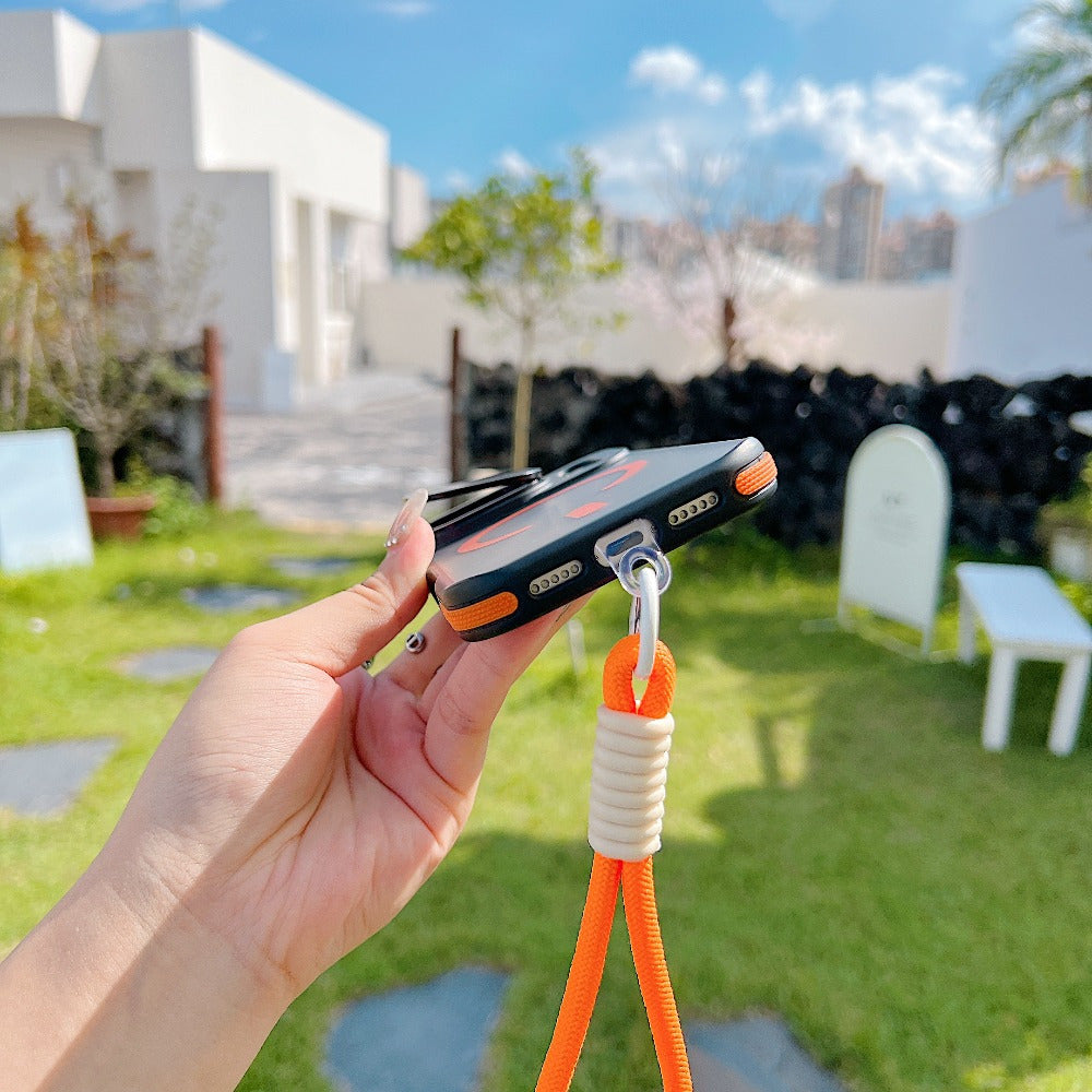 High-end Phone Case with Hidden Stand and Lanyard iPhone 17