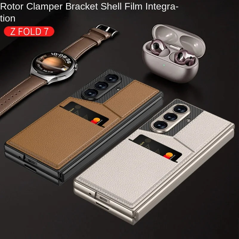 Leather Stand Holder Case  for Z Fold Series