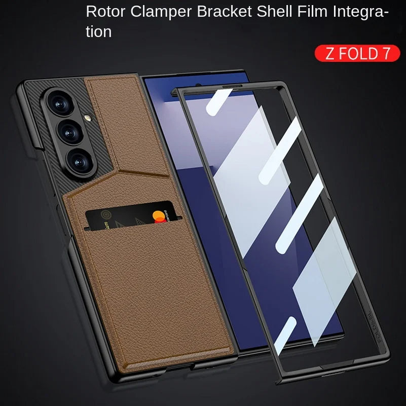 Leather Stand Holder Case  for Z Fold Series