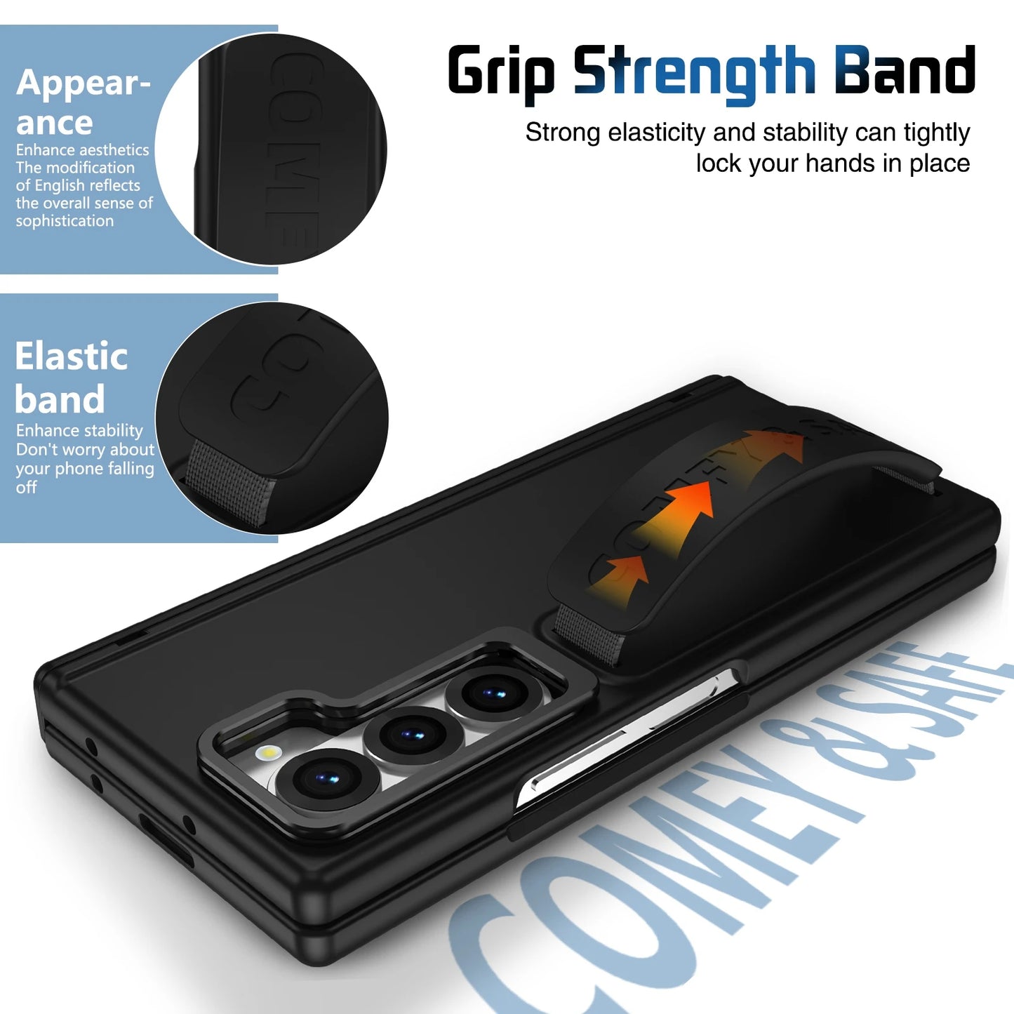 Wristband Holder Leather Case for Z Fold Series