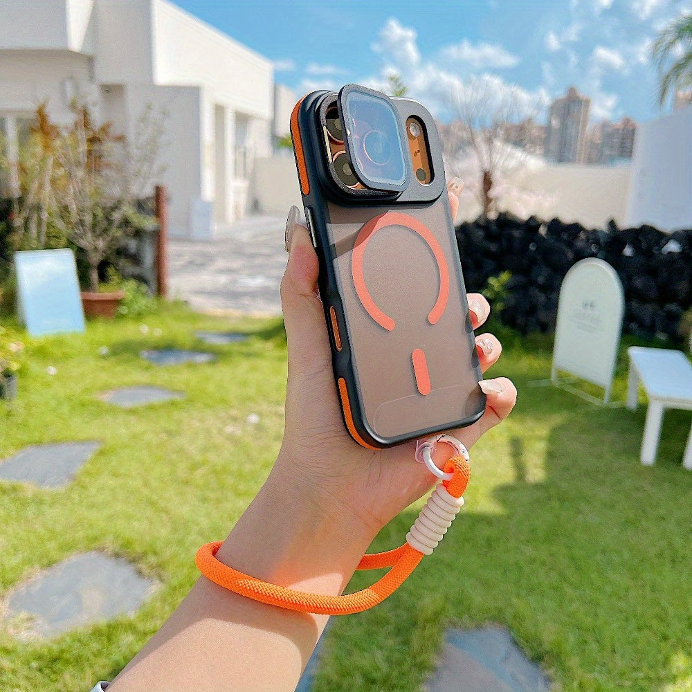 High-end Phone Case with Hidden Stand and Lanyard iPhone 17