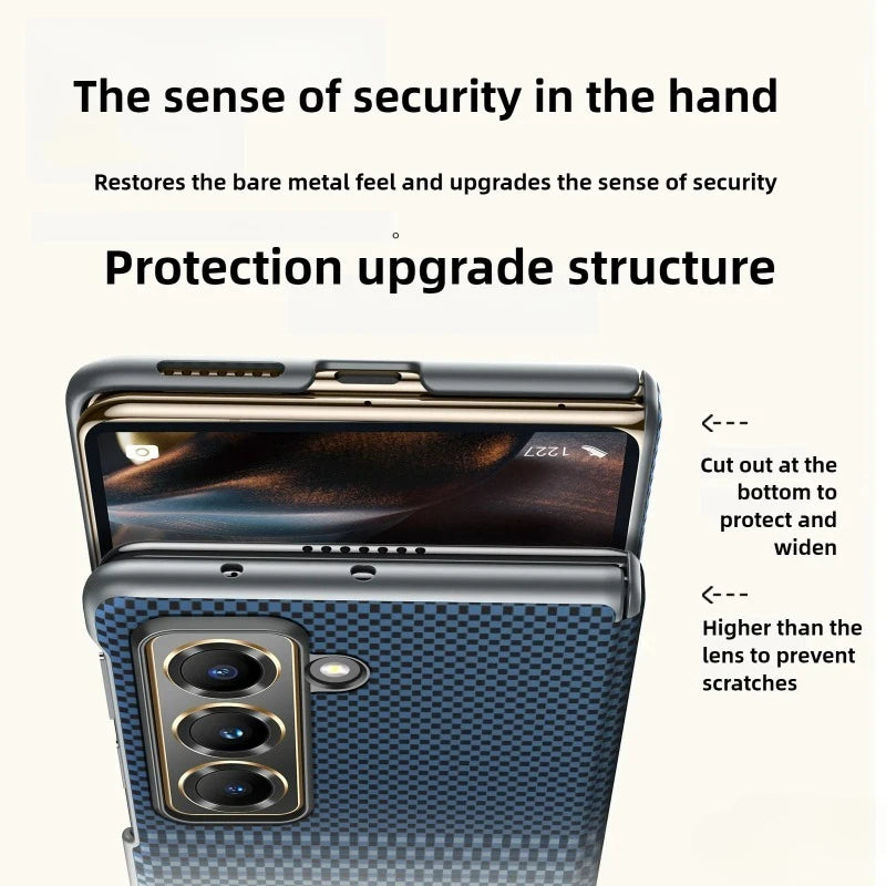 Fashional Slim Carbon Fiber Pattern Z Fold Series