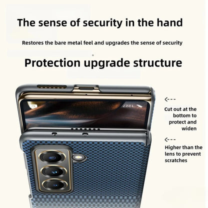 Fashional Slim Carbon Fiber Pattern Z Fold Series