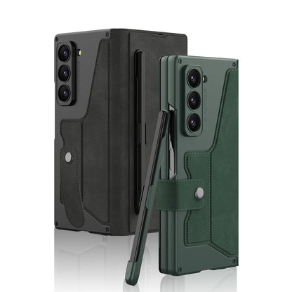 Luxury Flip Leather with Pen Holder for Z Fold Series