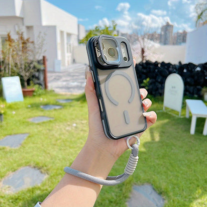 High-end Phone Case with Hidden Stand and Lanyard iPhone 17