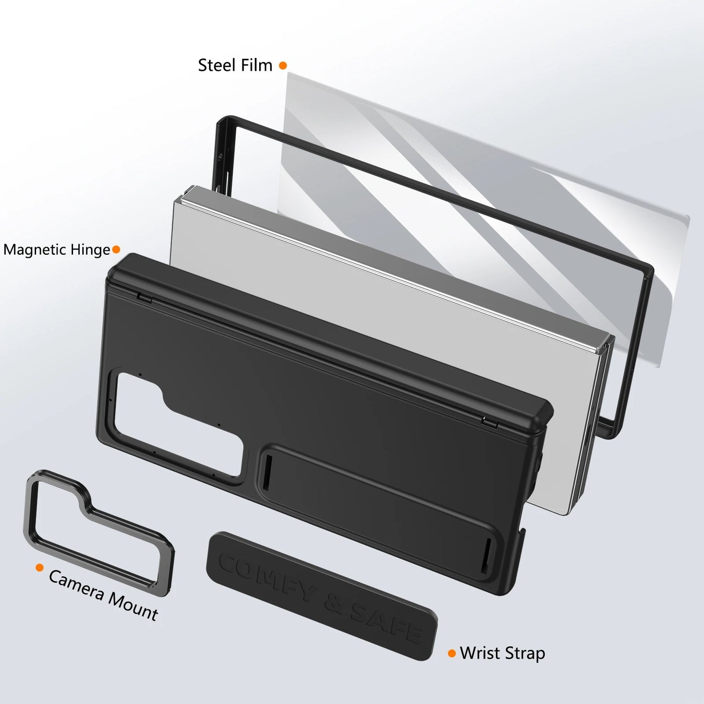 Wristband Holder Leather Case for Z Fold Series