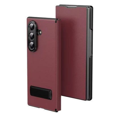 LuxEdge Fold 7,6,5,4– Ultra-Slim Leather Alloy Bracket Case