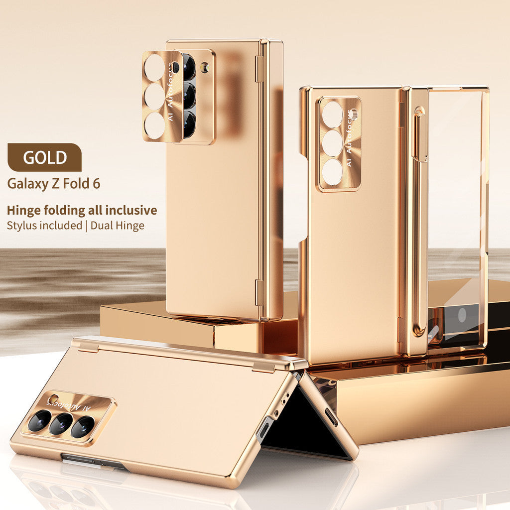 Electroplated Z Fold 7, 6, 5, 4 Hinge, Pen Slot Case