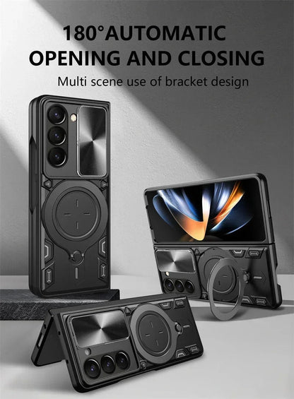 FlexiArmor Ring – Z Fold 7/6/5 360° Car Mount MagSafe Case