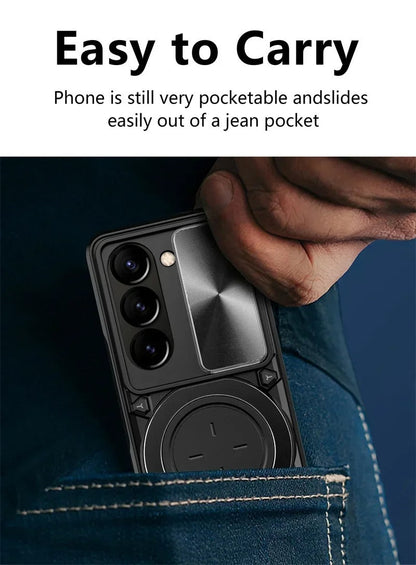 FlexiArmor Ring – Z Fold 7/6/5 360° Car Mount MagSafe Case