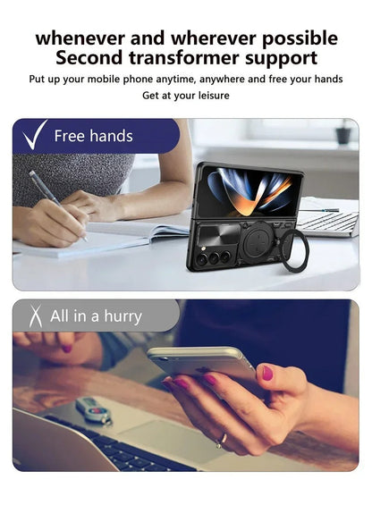 FlexiArmor Ring – Z Fold 7/6/5 360° Car Mount MagSafe Case