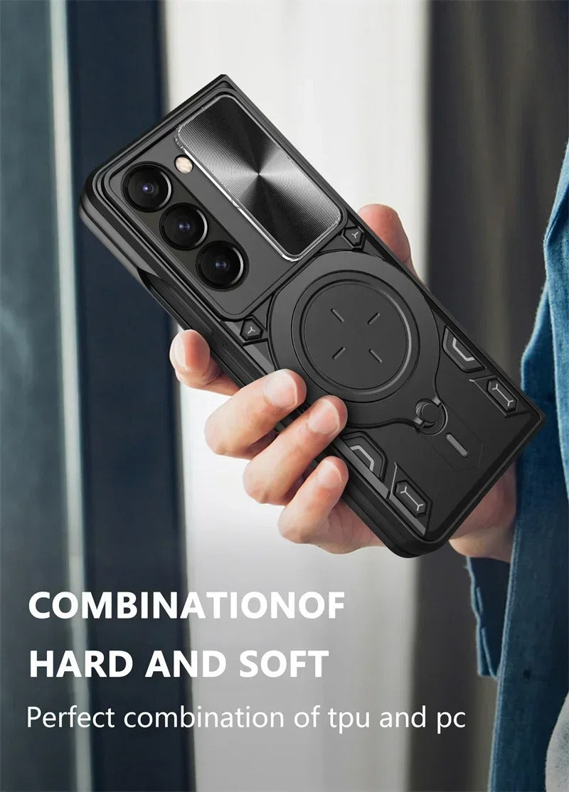 FlexiArmor Ring – Z Fold 7/6/5 360° Car Mount MagSafe Case