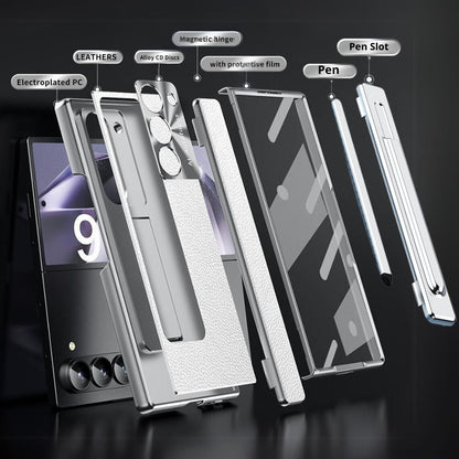 Prestige Z Fold 7, 6, 5, 4 Leather S Pen Bracket Case