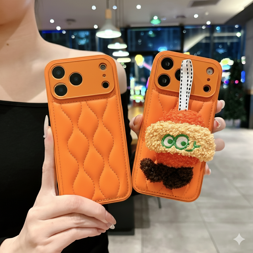 Internet Celebrity Doll Lanyard iPhone Case