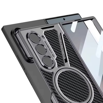 Luxury Electroplating Leather Magnetic Phone Case for Samsung Z Fold Series