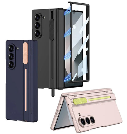 MagCore Ultra-Slim Shield Z Fold 7, 6, 5 - Magnetic Hinge & Stylus Holder Case