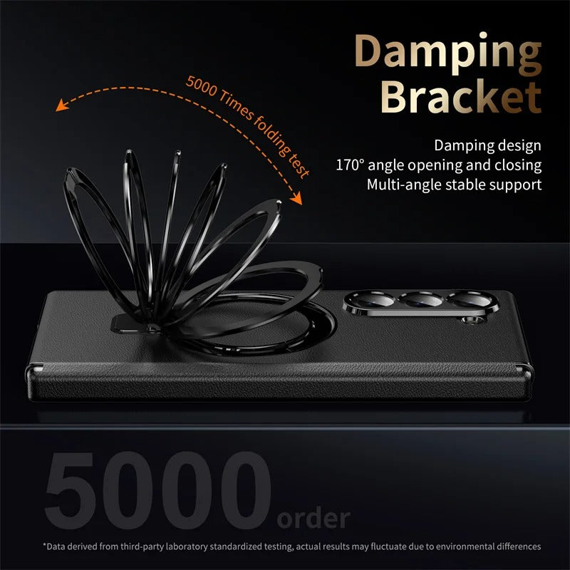 MagLeather Fold – Z Fold MagSafe Leather Case with Glass & Hinge Protection