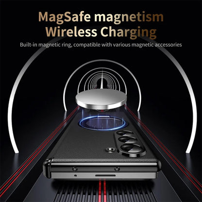MagLeather Fold – Z Fold MagSafe Leather Case with Glass & Hinge Protection