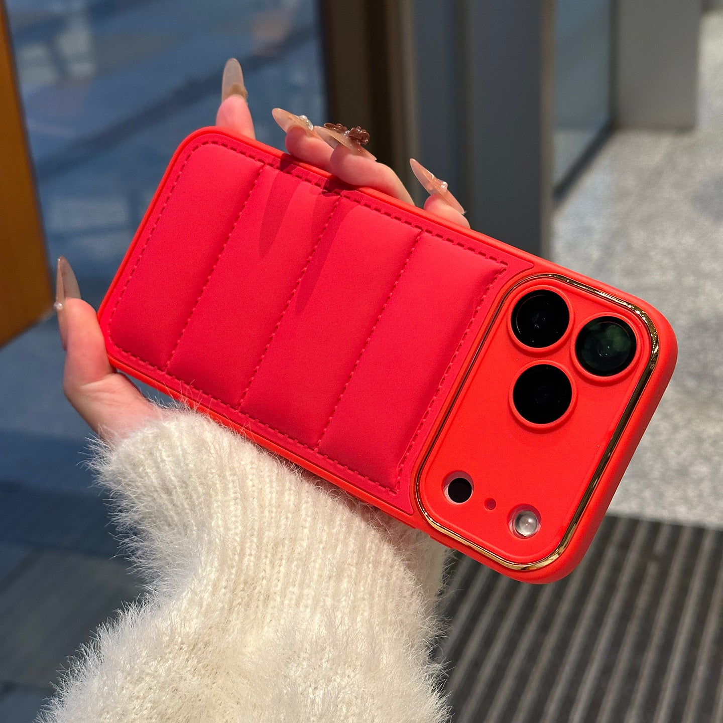 Cross-Border Winter-Applicable down Jacket iPhone Case