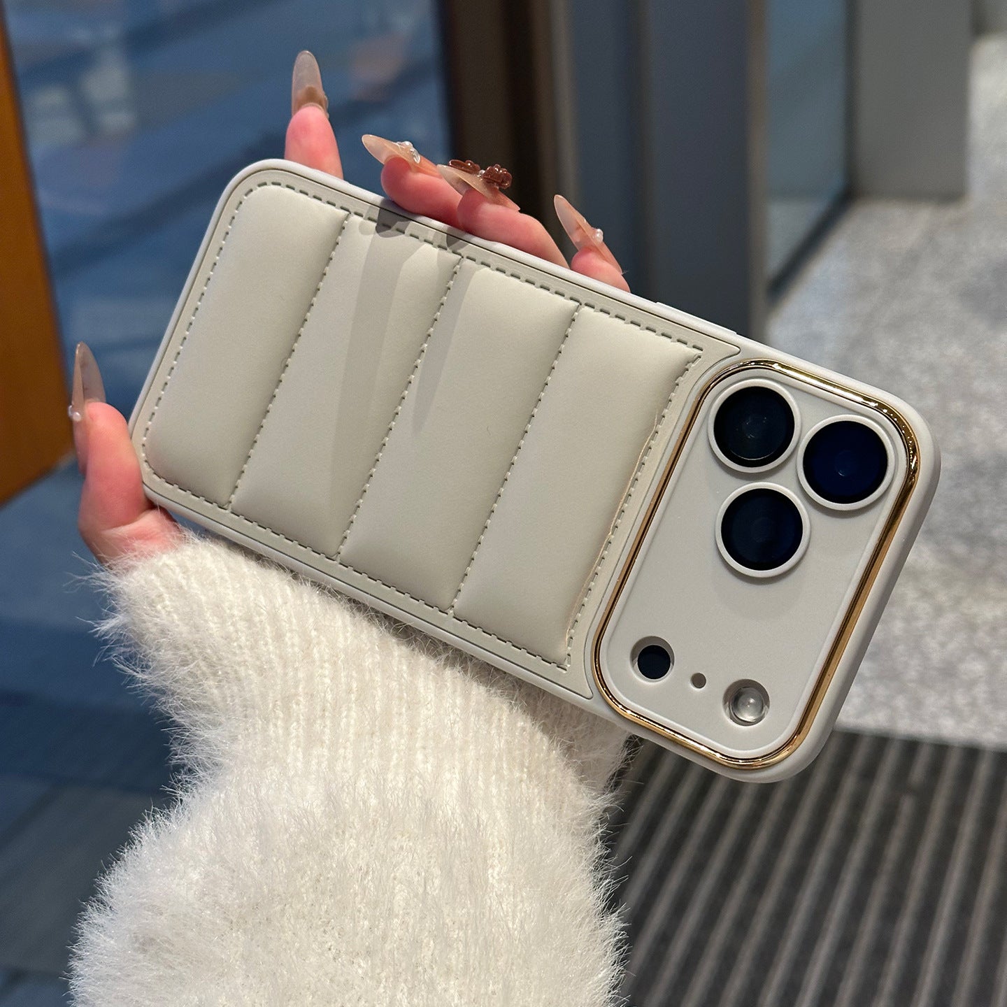 Cross-Border Winter-Applicable down Jacket iPhone Case