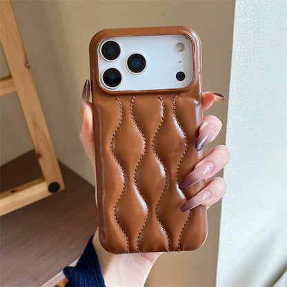 Oil Wax Leather down Jacket iPhone