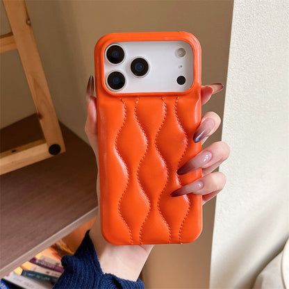 Oil Wax Leather down Jacket iPhone