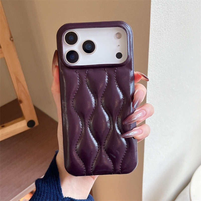 Oil Wax Leather down Jacket iPhone