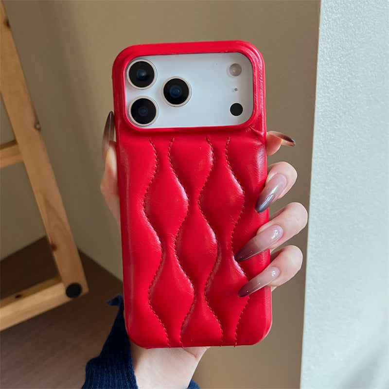 Oil Wax Leather down Jacket iPhone