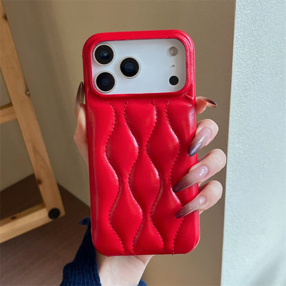 Oil Wax Leather down Jacket iPhone