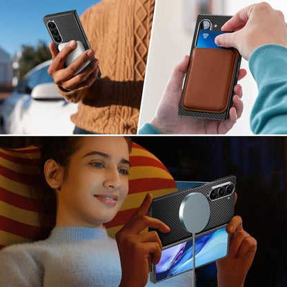 FeatherShield –  Z Fold 7, 6 Ultra-Slim Aramid Carbon MagSafe Case