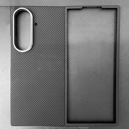 FeatherShield –  Z Fold 7, 6 Ultra-Slim Aramid Carbon MagSafe Case