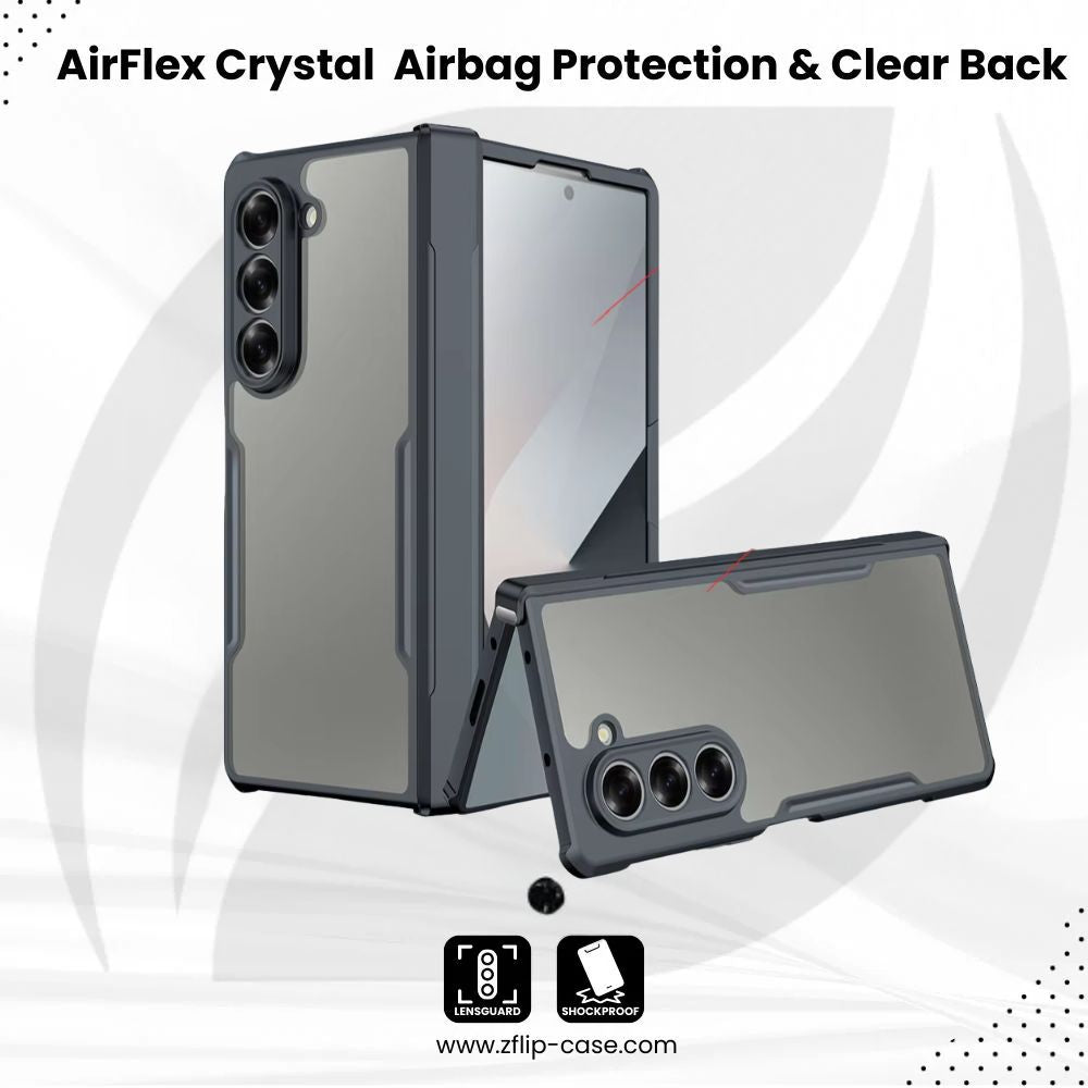 AirFlex Crystal  Z Fold 7, 6, 5, 4  Airbag Protection & Clear Back
