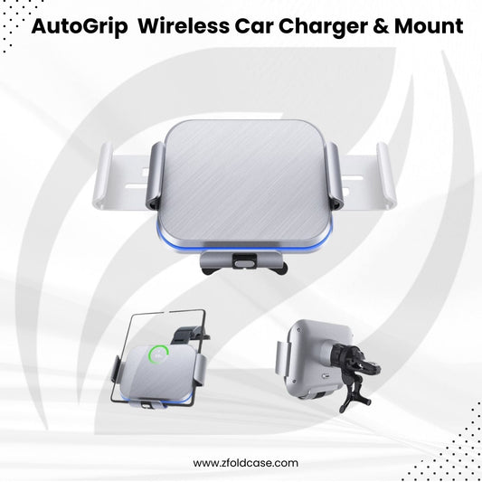 AutoGrip Z Fold Wireless Car Charger & Mount