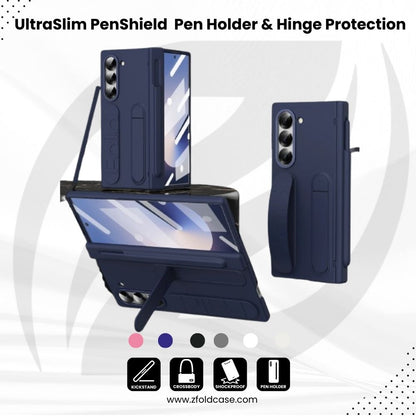 UltraSlim PenShield  Z Fold 7, 6, 5  Pen Holder & Hinge Protection Case