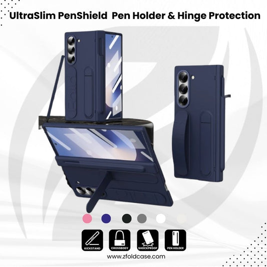 UltraSlim PenShield  Z Fold 7, 6, 5  Pen Holder & Hinge Protection Case