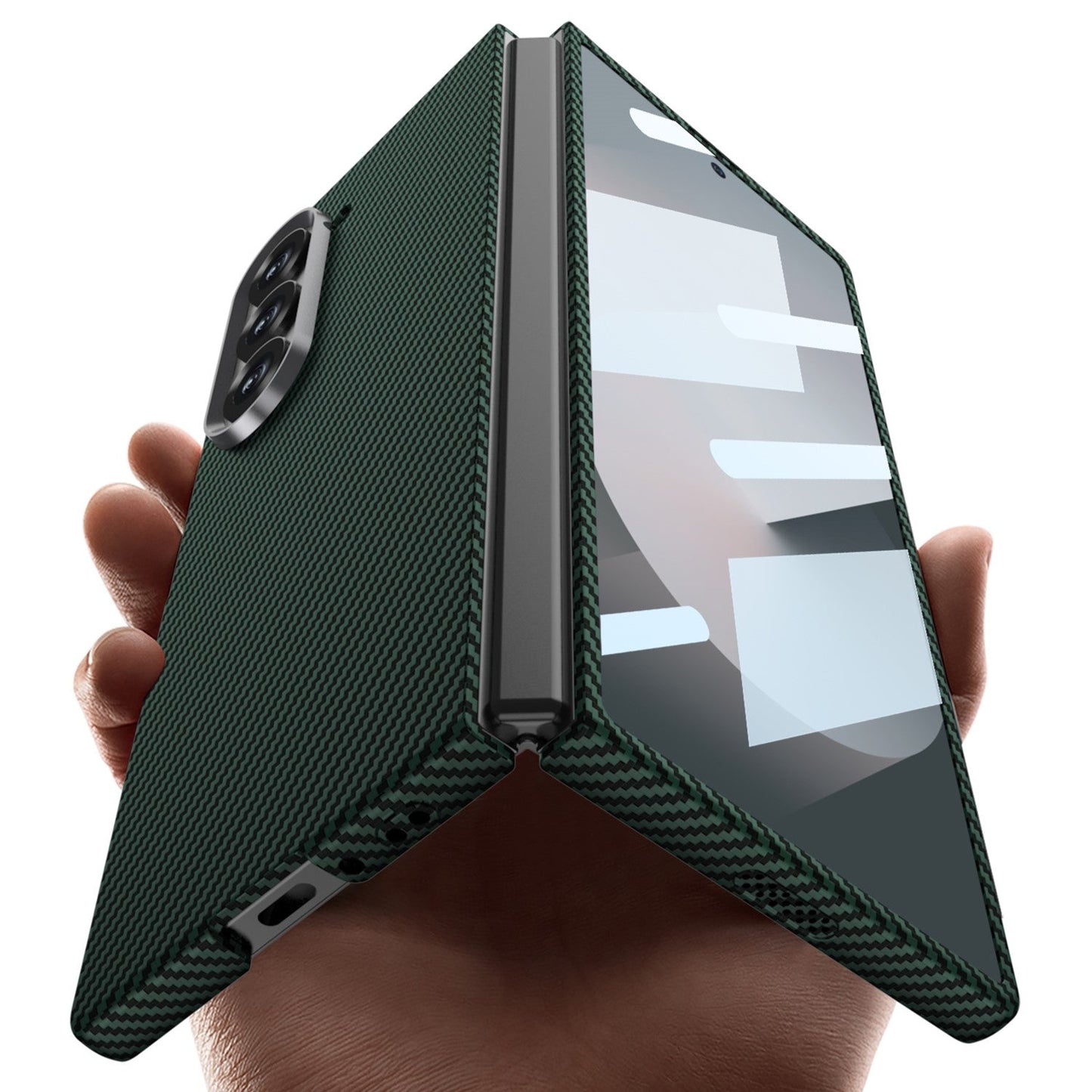 Ultra-Thin Carbon Fiber Z Fold 7, 6,5  MagSafe & Screen Protection Case