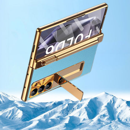 Prestige Z Fold 7, 6, 5, 4 Leather S Pen Bracket Case