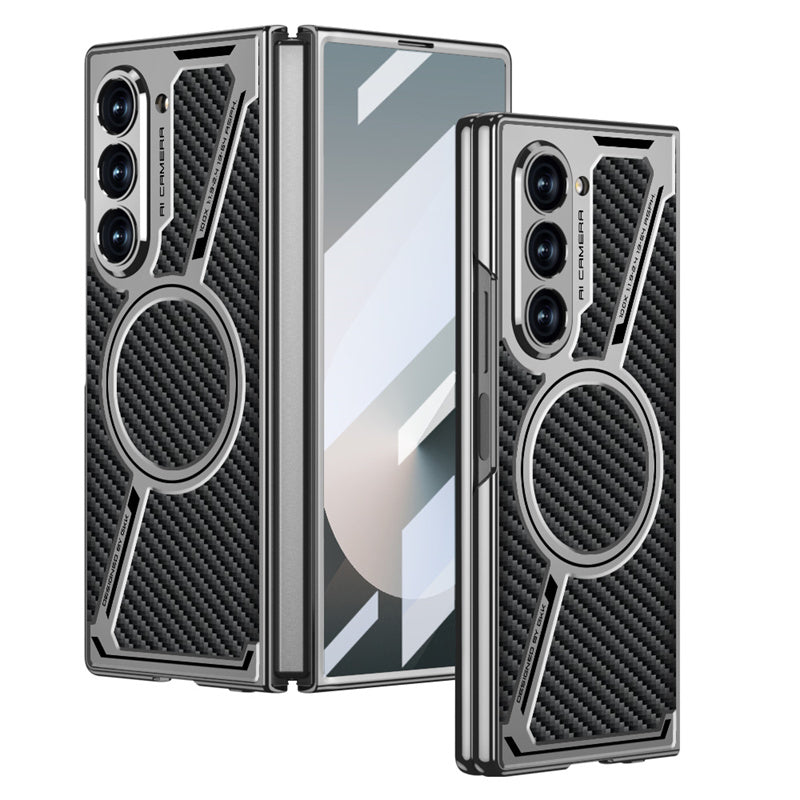Z Luxe Magnetic Leather Z Fold 7, 6 , 5 Premium Protection Case