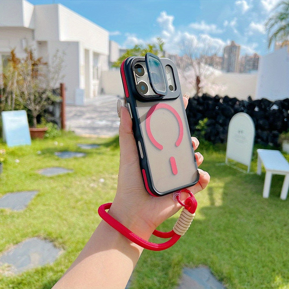 High-end Phone Case with Hidden Stand and Lanyard iPhone 17