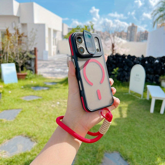 High-end Phone Case with Hidden Stand and Lanyard iPhone 17