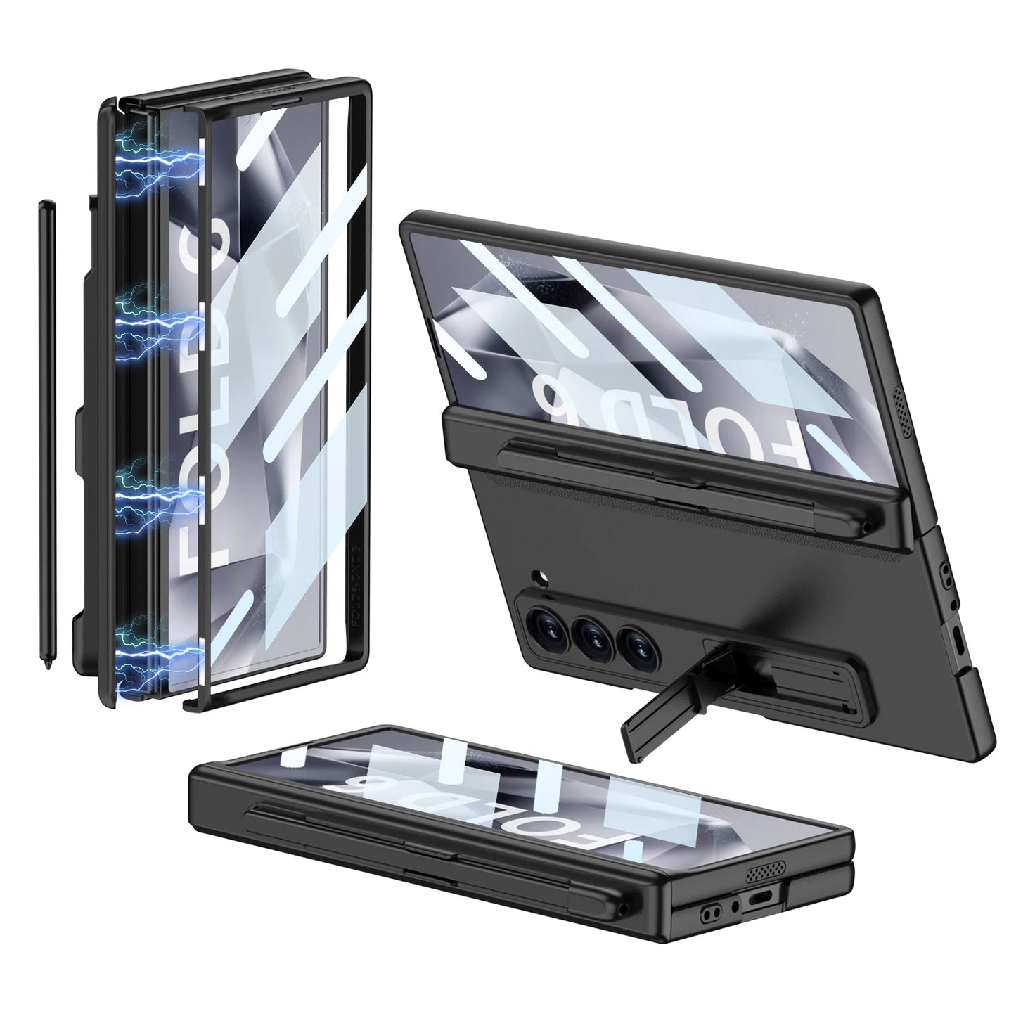 Protection Magnetic Pen Slot Case For Z Fold Series