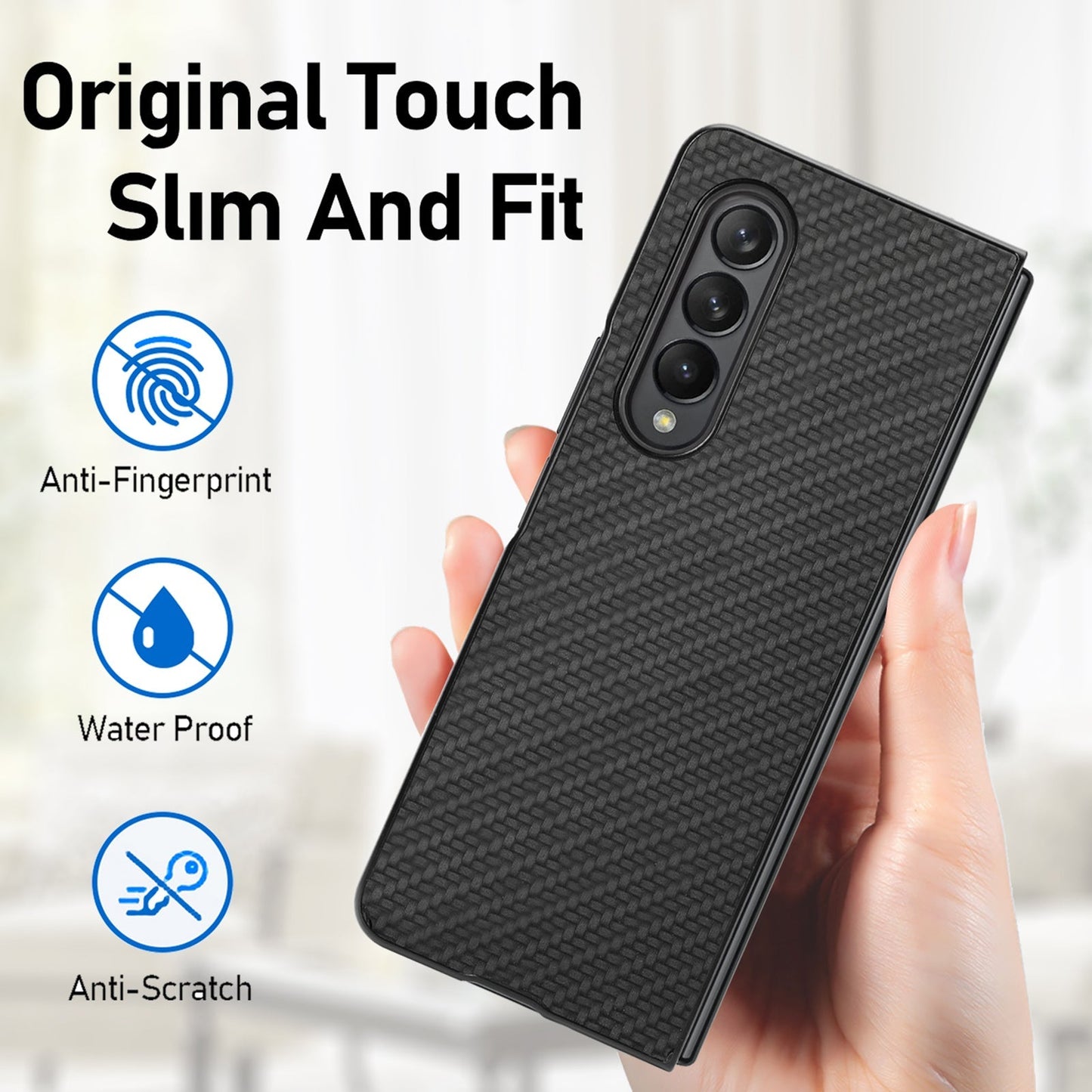 CarbonShield Z Fold 7, 6, 5, 4 Magnetic Carbon Case