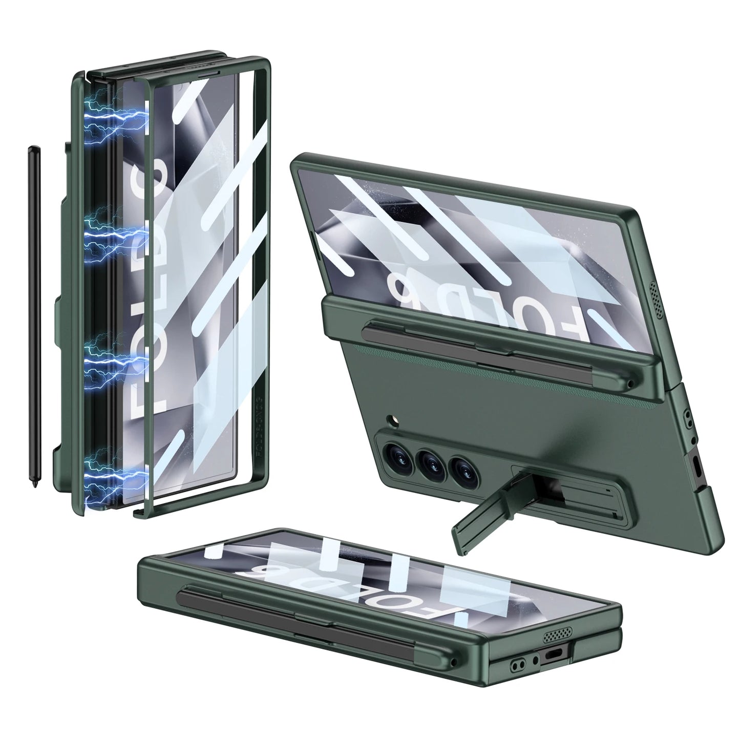 Protection Magnetic Pen Slot Case For Z Fold Series